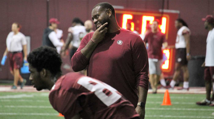 Alex Atkins to make his debut as Florida State offensive coordinator at the 2022 spring football game in Tallahassee.